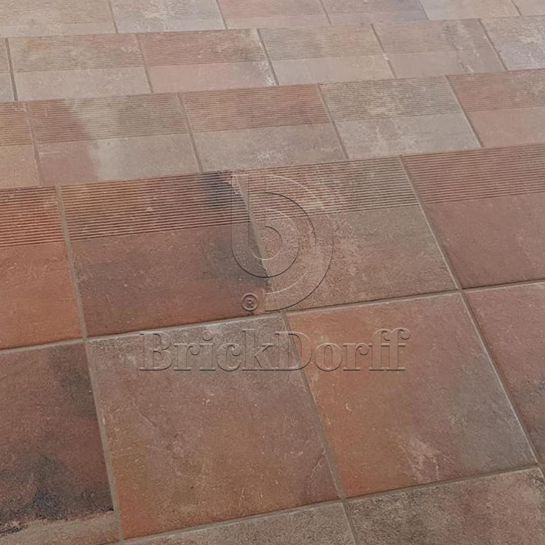 Клинкерная плитка Scandiano Rosso 300x300x11 – для улицы, террасы, крыльца, лестницы, морозостойкая