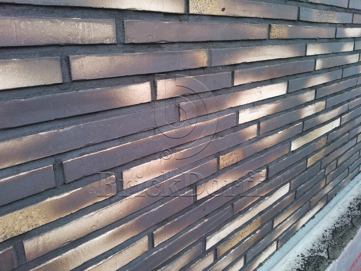 RIEGEL 50 451-gold-braun, 490*40*14мм Stroeher Клинкерная фасадная плитка под кирпич ригельная Langformat