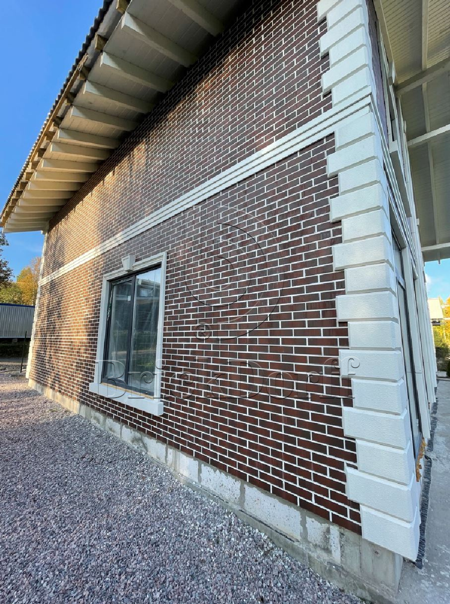 CLOUD BROWN 245X66х7,4 мм Клинкерная фасадная плитка под кирпич облицовочная коричневая