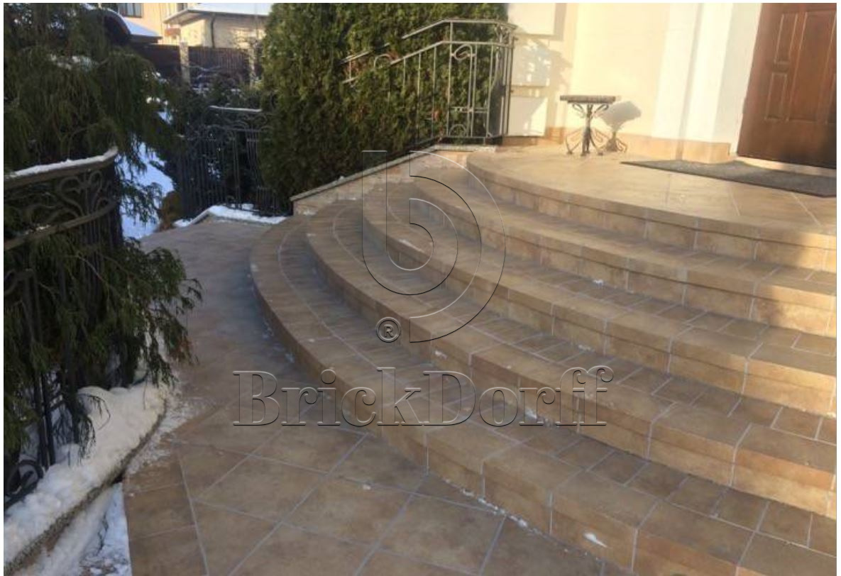 Клинкерная Плитка напольная противоскользящая Stroeher KERAPLATTE ROCCIA 835 sandos 240*115*10 мм