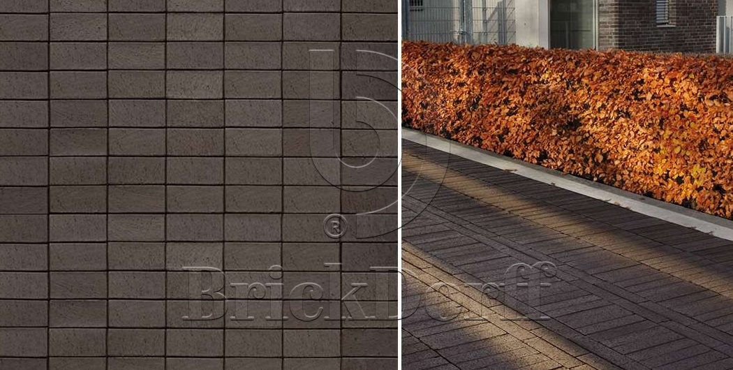 Тротуарная плитка / брусчатка Клинкерная ABC Schieferschwarz (Счиеферсчварз), 200*100*40 мм