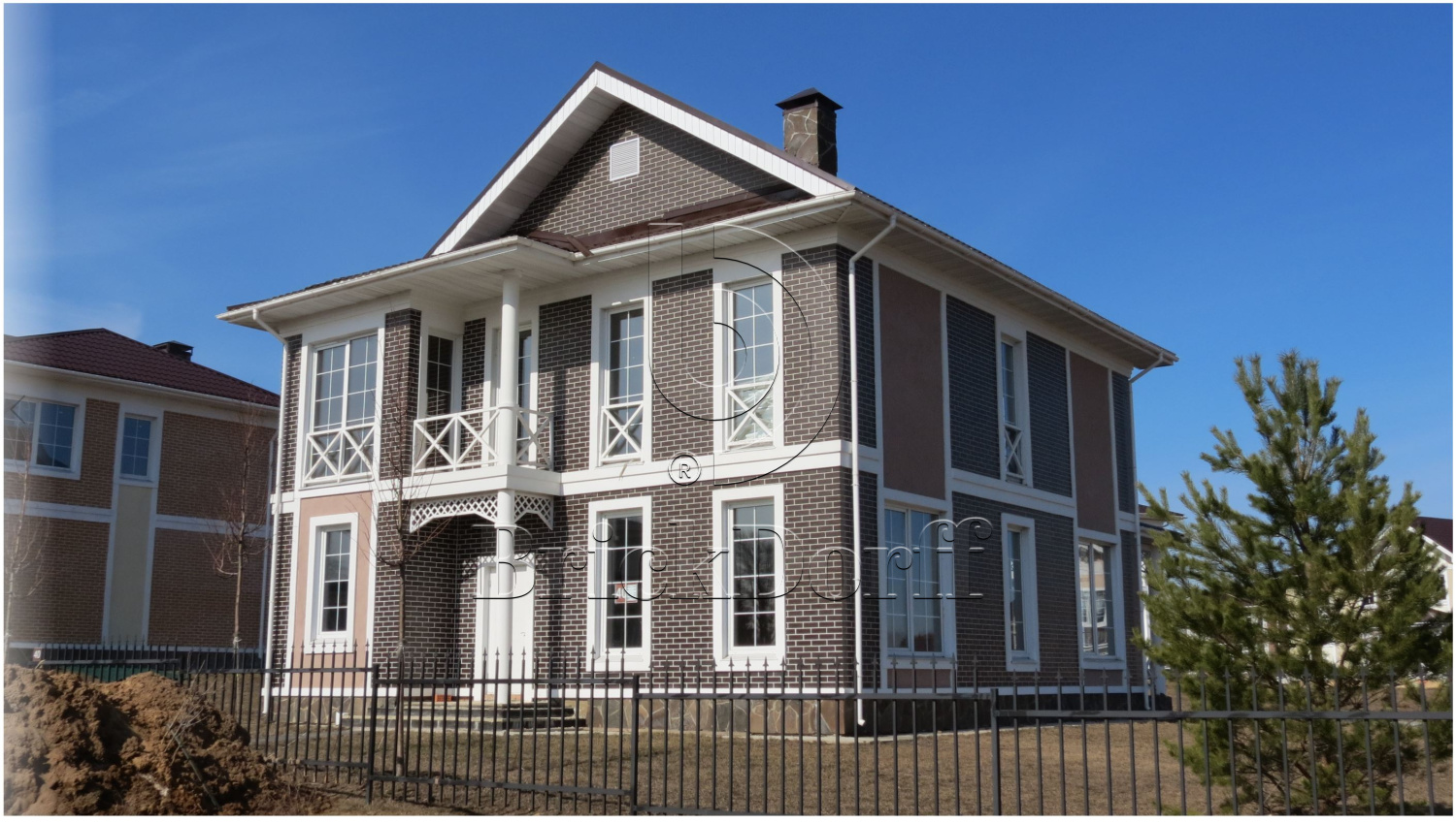 Фасадная Термопанель из пенополистирола ППС 60 мм с клинкерной плиткой ALASKA Braun genarbt 240*71*7 мм