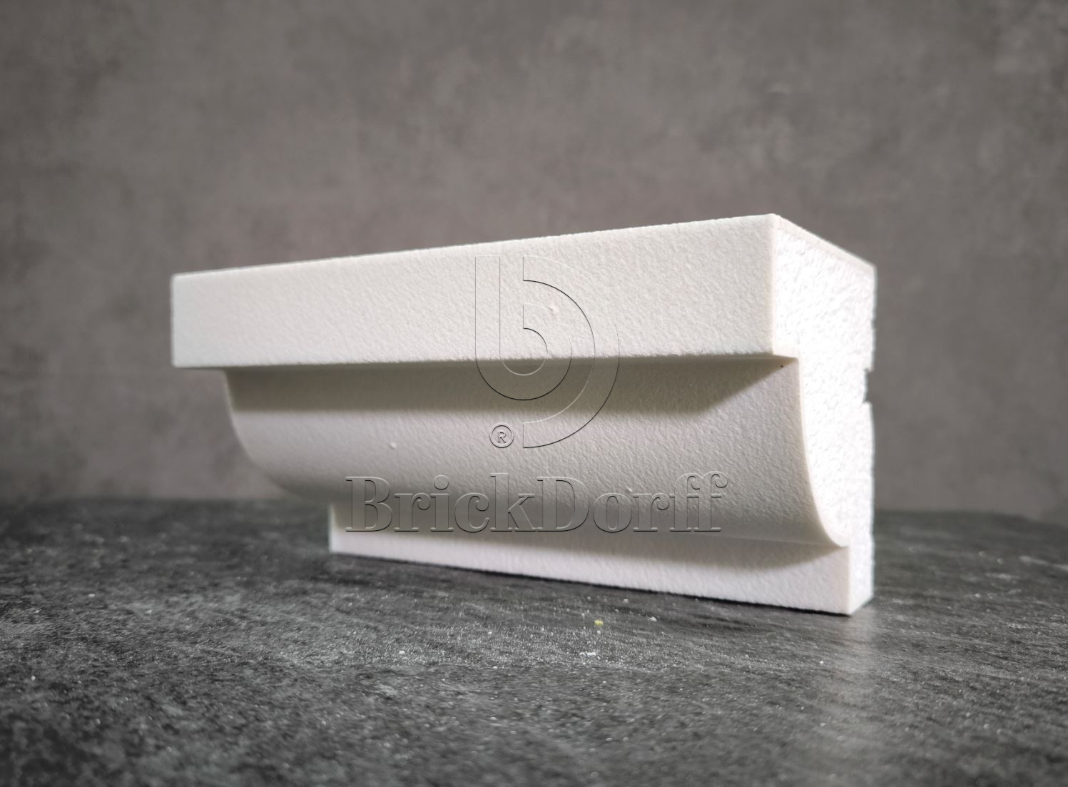 КАРНИЗ для Фасада и Интерьера - лепнина, декор из пенополистирола КВ-100/1 100*100*2000 мм