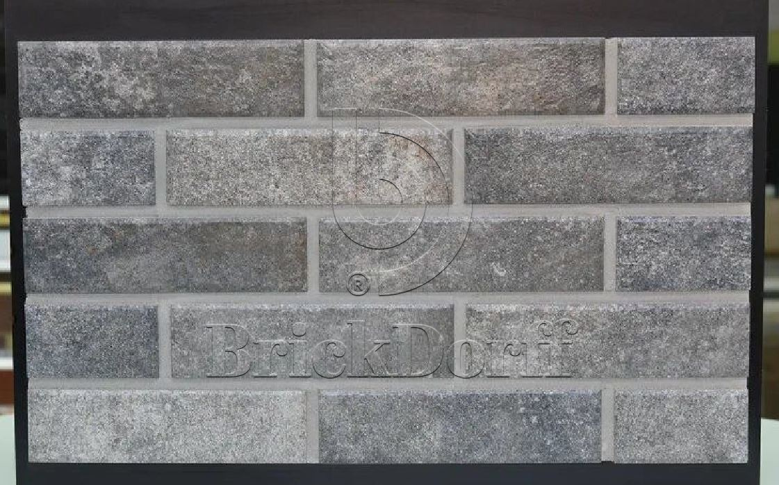 Viano Grys 245X66х7,4 мм Клинкерная фасадная плитка под кирпич облицовочная, серо-бежевый