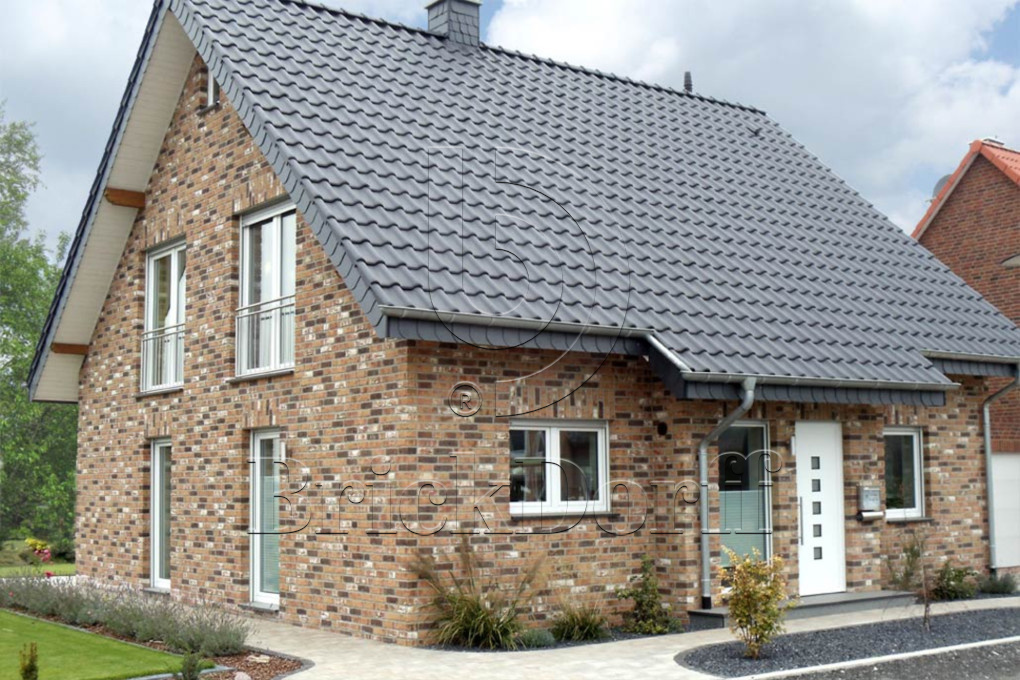 Керамическая черепица рядовая Roben MONZAplus антрацитовый серый ангоб