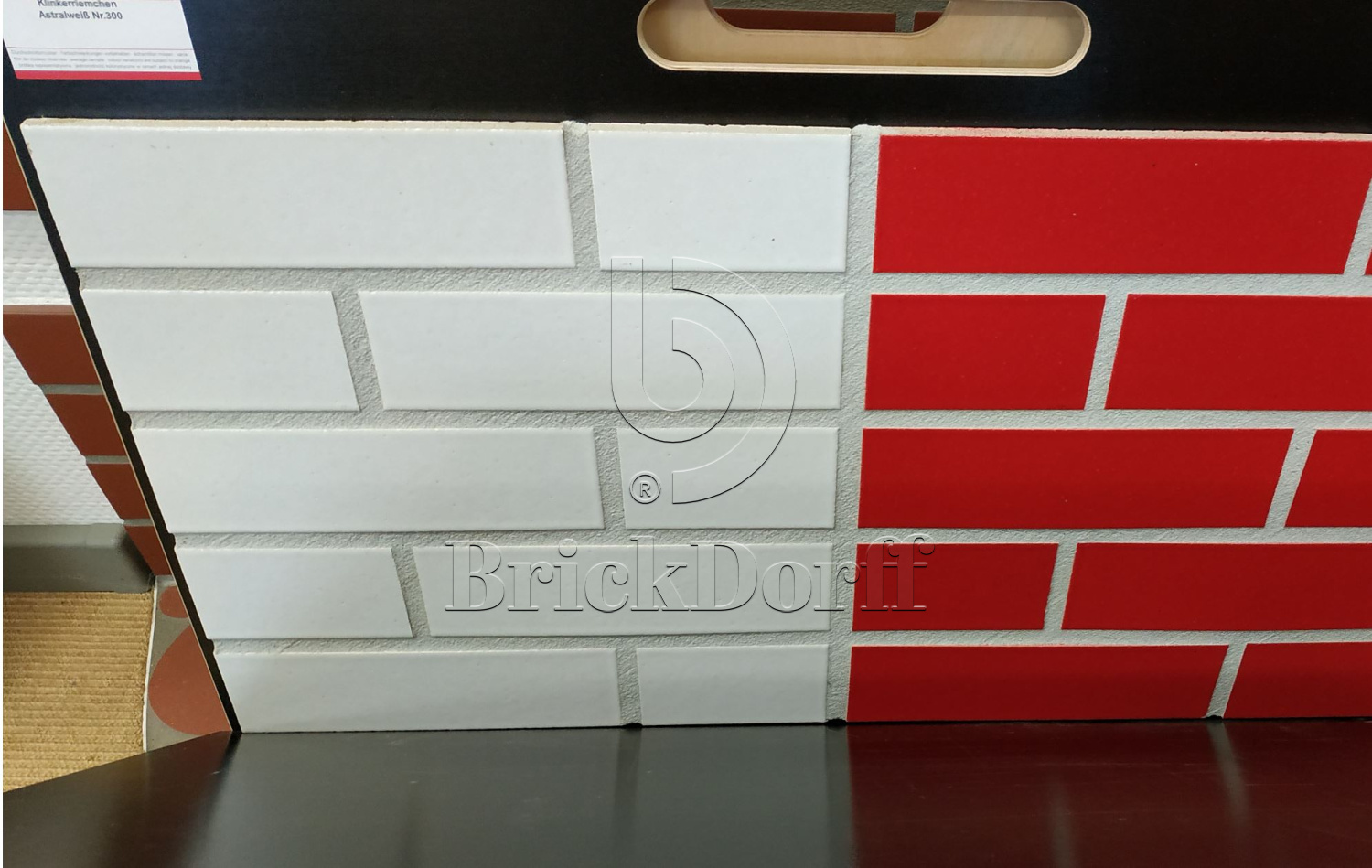 Фасадная Термопанель из Пенополиуретана ППУ 40 мм с Клинкерной Глазурованной плиткой Weiss 300, 240*71*10 мм