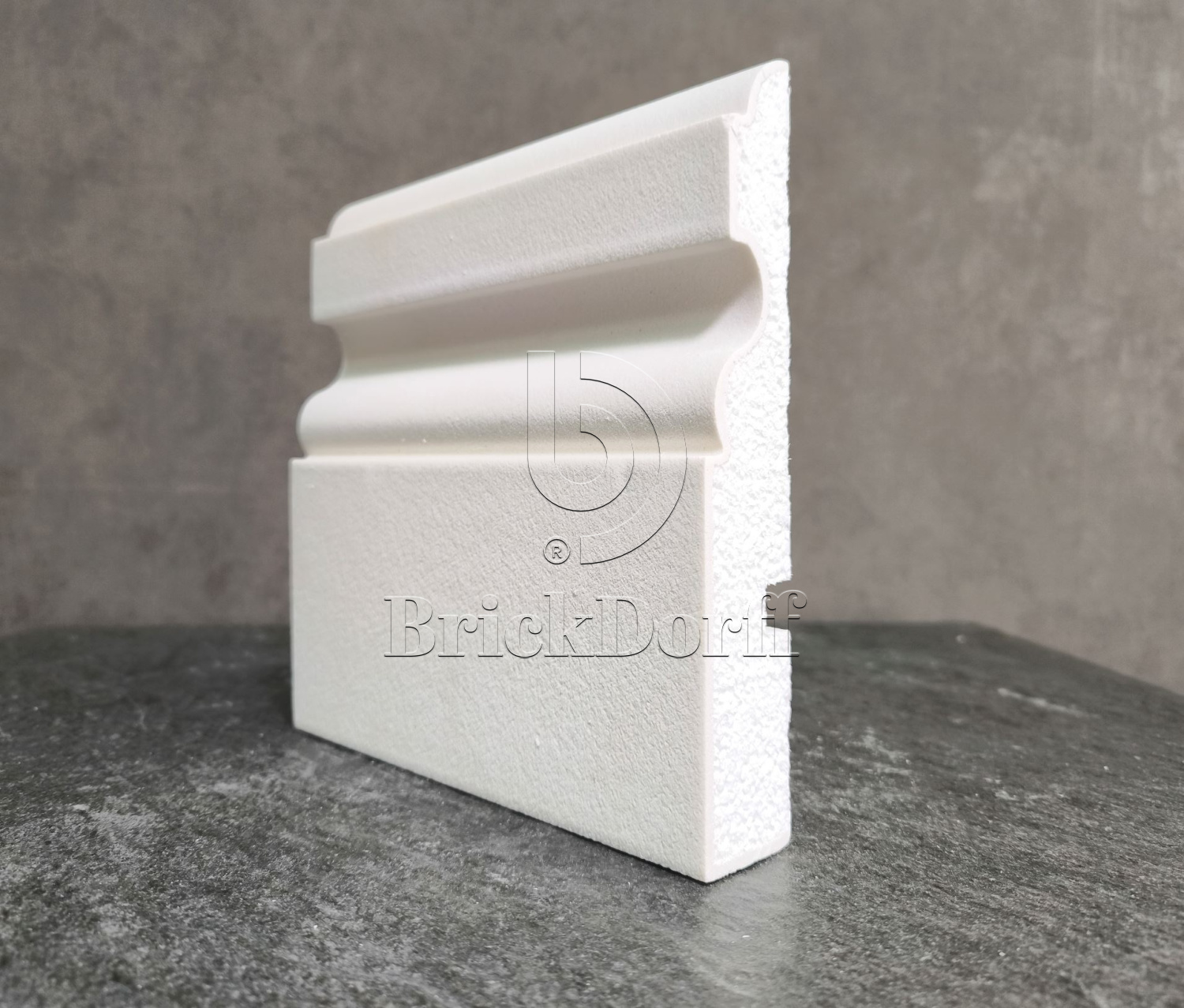 МОЛДИНГ цокольный для Фасада и Интерьера - лепнина, декор из пенополистирола ЦВ-200/2 200*35*2000 мм