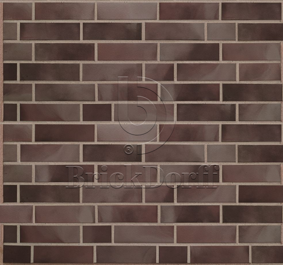 Ласточкин хвост Клинкерная фасадная плитка облицовочная ABC Aubergine 240*71*14 мм