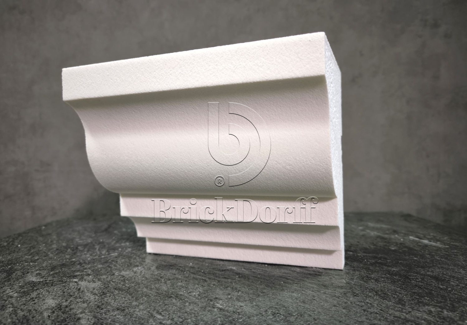 КАРНИЗ для Фасада и Интерьера - лепнина, декор из пенополистирола КВ-170/3 (КС-102) 170*125*2000 мм