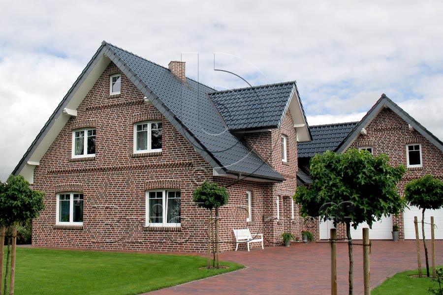 Керамическая черепица рядовая Roben MONZAplus черно-коричневый глазурь