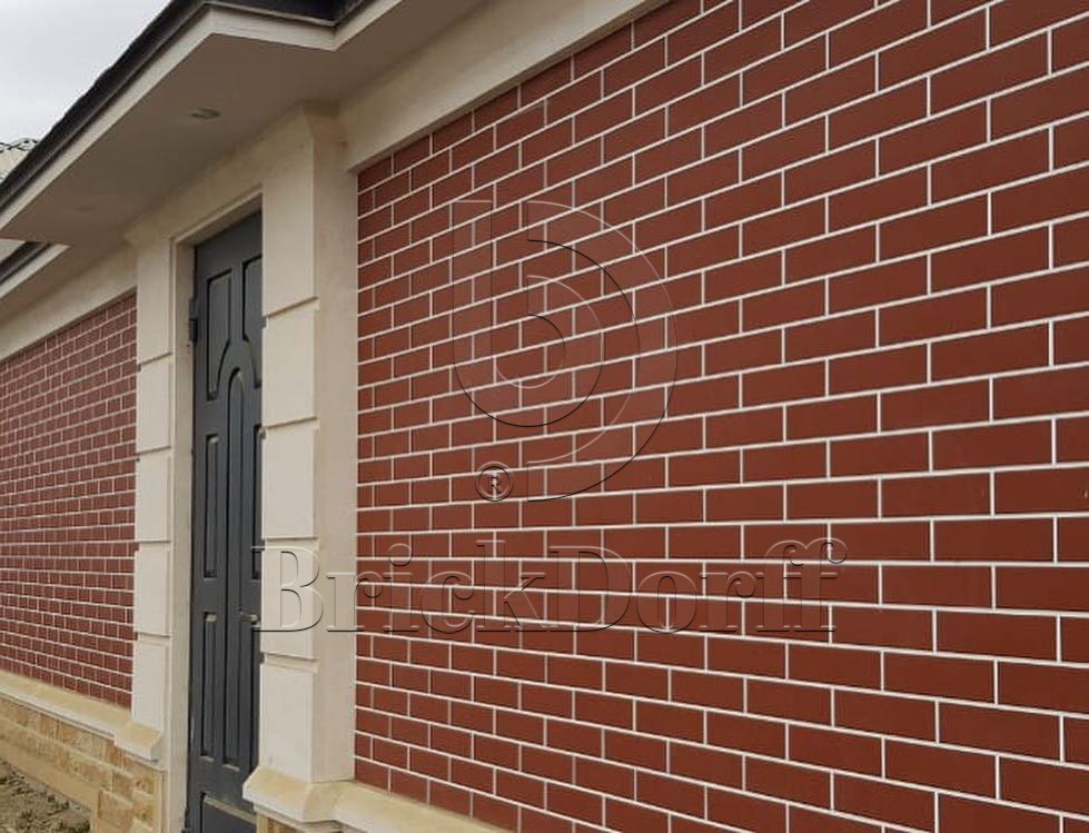 NATURAL ROSA DURO 245X66х7,4 мм Клинкерная фасадная плитка под кирпич облицовочная терракотовая