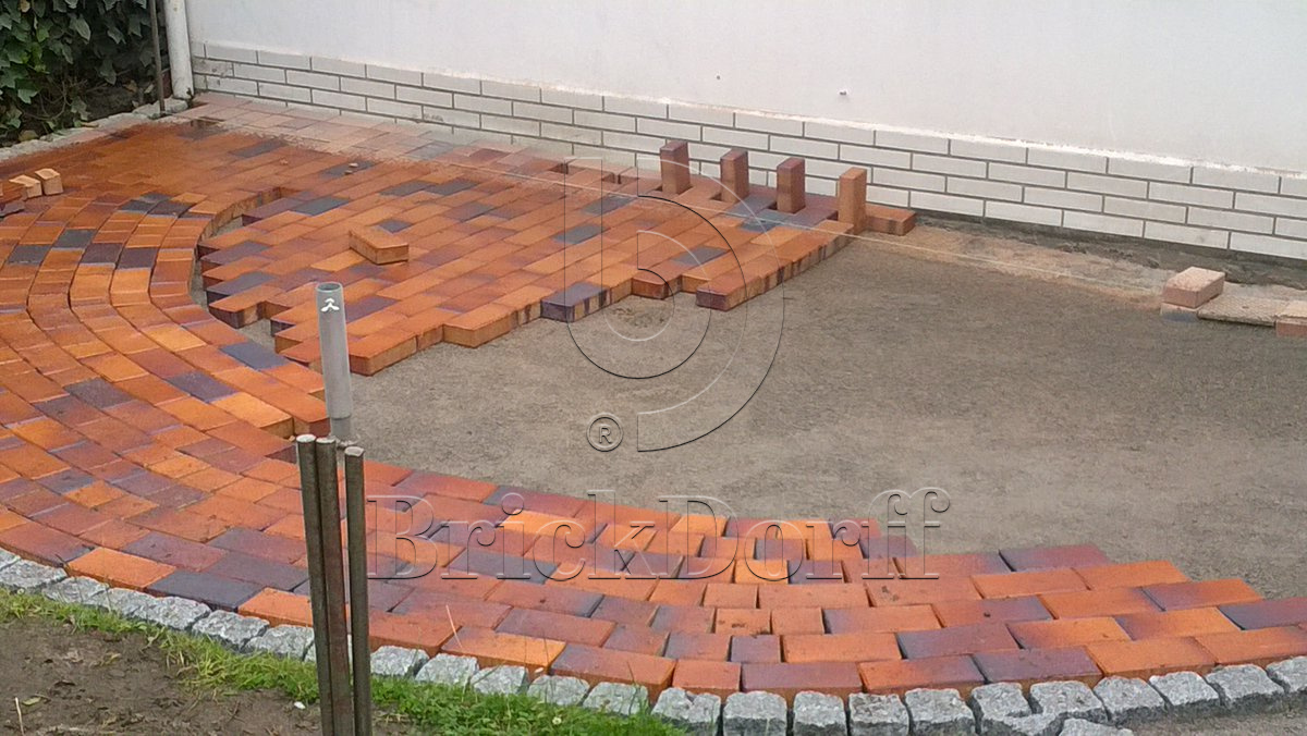 Тротуарная плитка клинкерная ABC Herbstlaub-geflammt (Хербстлауб-гефламмт), 200*100*20 мм