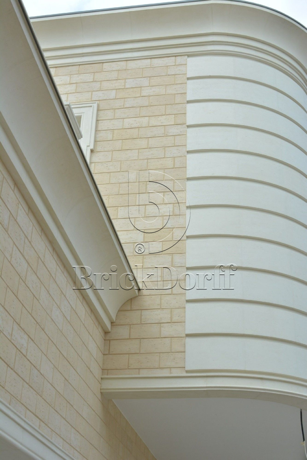 Фасадная облицовочная декоративная плитка травертин-вилла 00