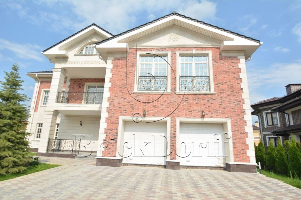 Фасадная облицовочная декоративная плитка травертин-касса 01