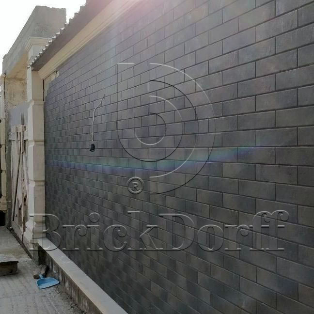 Semir Grafit 245X66х7,4 мм Клинкерная фасадная плитка под кирпич облицовочная, серая