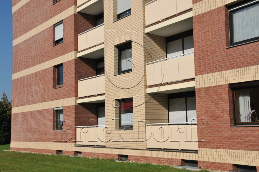 Клинкерная фасадная плитка облицовочная под кирпич Stroeher (Штроер) Keraprotect 413 utrecht рельефная NF11, 240*71*11 мм