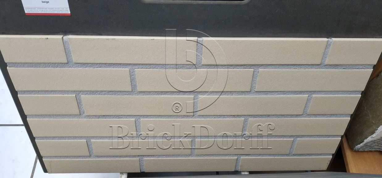Фасадная Термопанель из пенополистирола ППС 60 мм с клинкерной плиткой Objekta Beige 240*71*10 мм