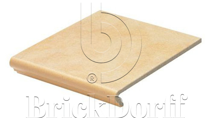 Клинкерная ступень флорентинер противоскользящая плитка EURAMIC CAVAR 541 facello 340*294*10 мм