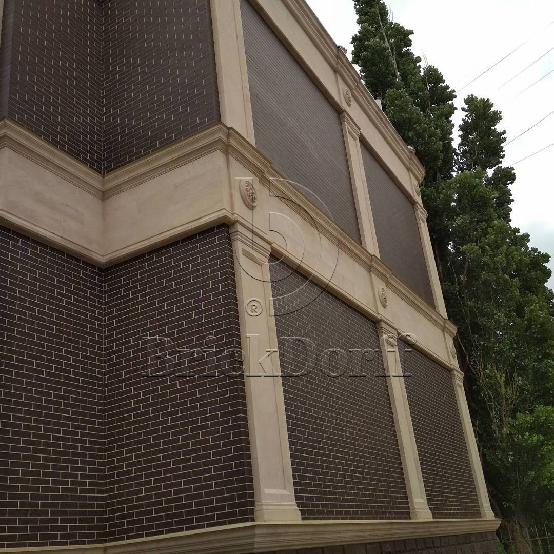 NATURAL BROWN 245X66х7,4 мм Клинкерная фасадная плитка под кирпич облицовочная коричневая