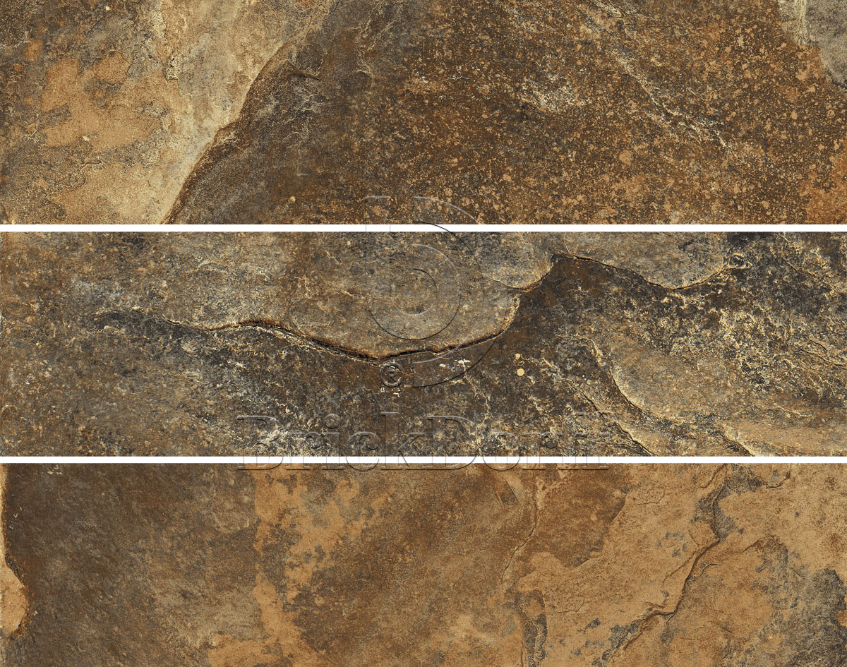 Колорадо-4 коричневая клинкерная фасадная плитка под кирпич 245*65*7 мм, керамин