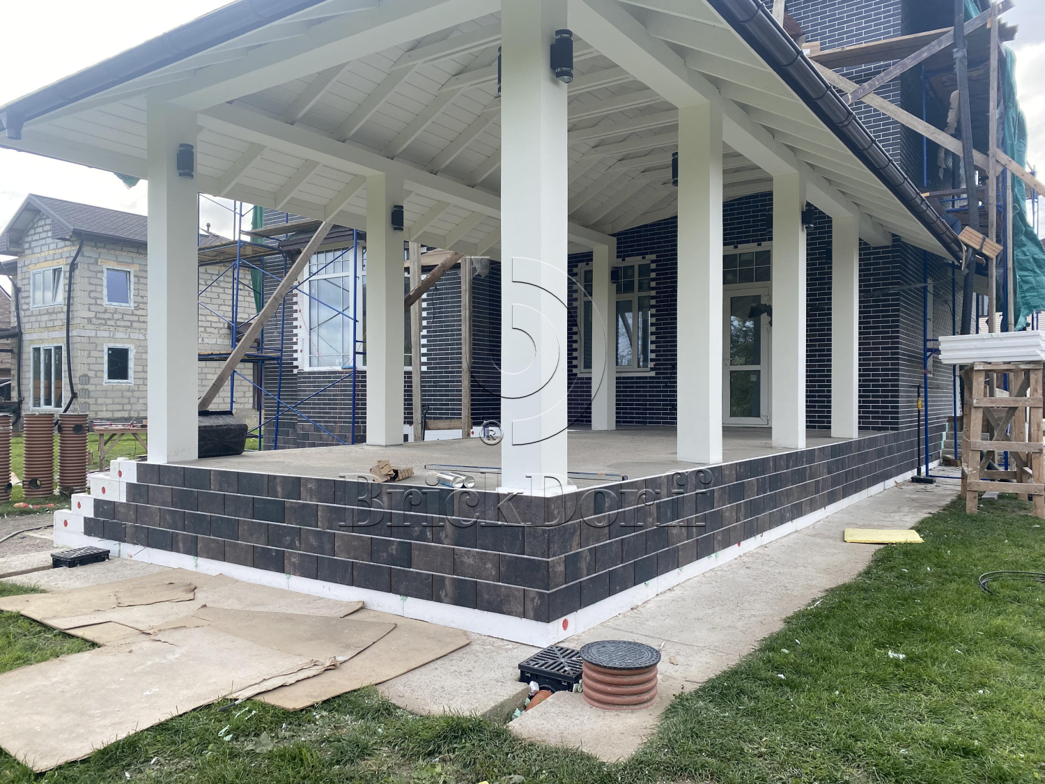 Клинкерная плитка Viano Antracite 300X148х7 мм морозостойкая фасадная и цокольная плитка