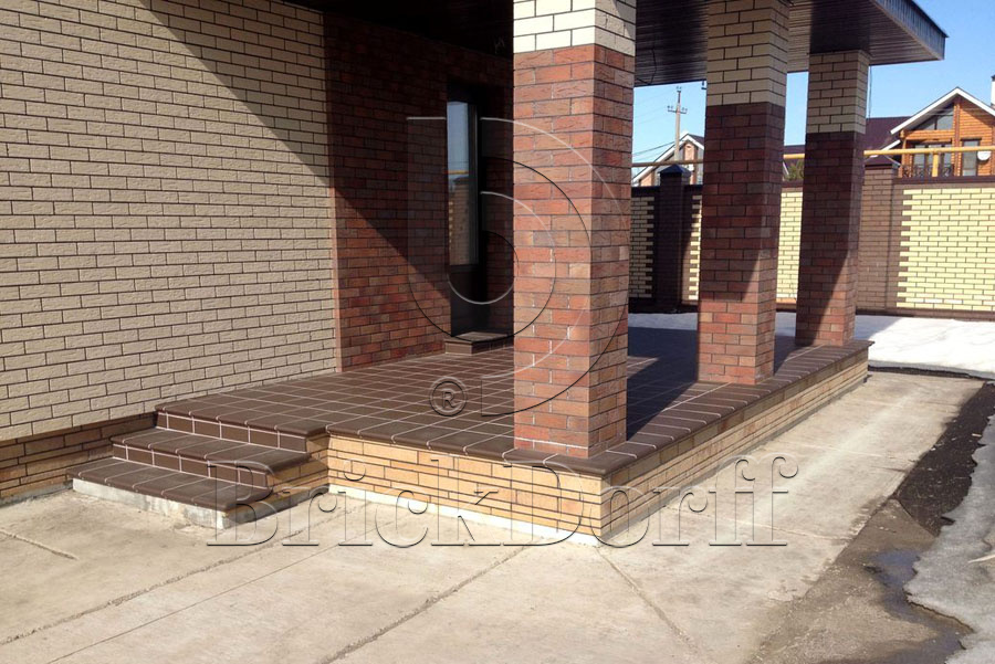 Клинкерная напольная плитка ABC Objekta Braun 240*240*12 мм