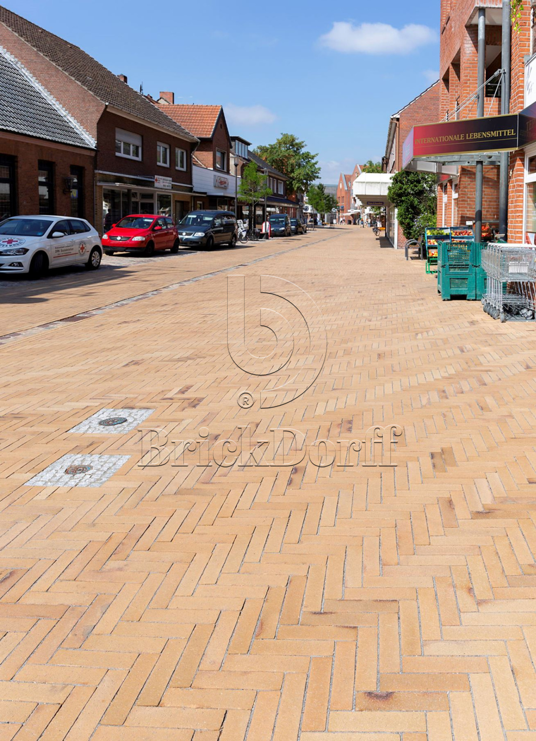 Тротуарная плитка / брусчатка Клинкерная ABC Antik gelb kohlebrand (Антик гелб кохлебранд), 200*100*52 мм