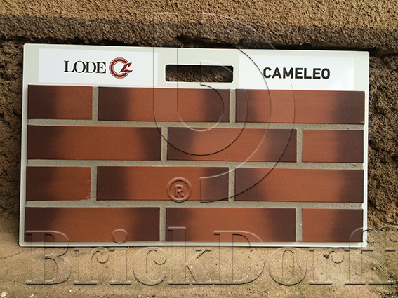 Lode CAMELEO, 250*120*65 мм, Печной Полнотелый Кирпич керамический красный с коричневым