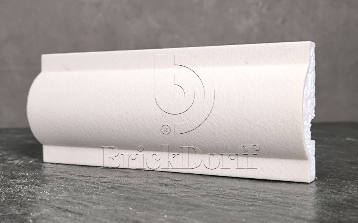 Молдинг для фасада - лепнина, декор из пенополистирола МВ-80/1 (МС-103) 80*30*2000 мм