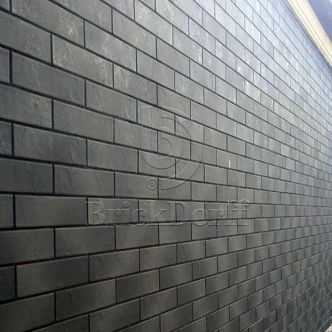 Semir Grafit 245X66х7,4 мм Клинкерная фасадная плитка под кирпич облицовочная, серая