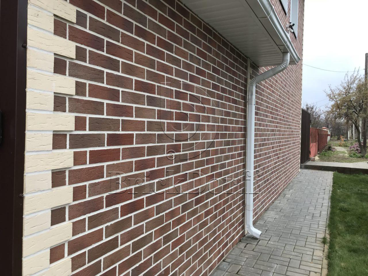 Клинкерная фасадная плитка облицовочная под кирпич Stroeher (Штроер) Keraprotect 417 eindhoven рельефная NF11, 240*71*11 мм