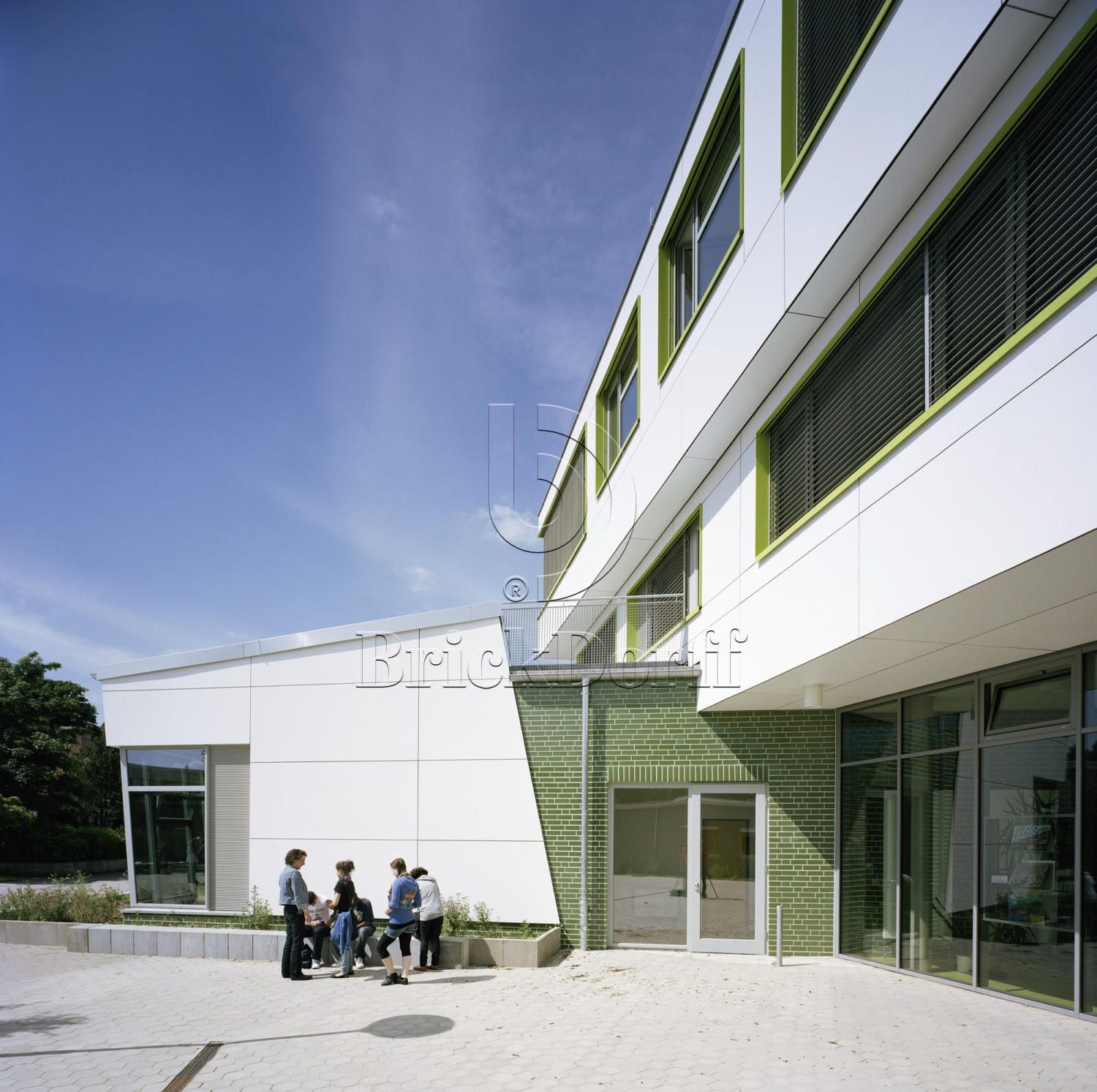 Глазурованная клинкерная фасадная плитка облицовочная под кирпич ABC Gruen 360 зеленая, 240*52*10 мм