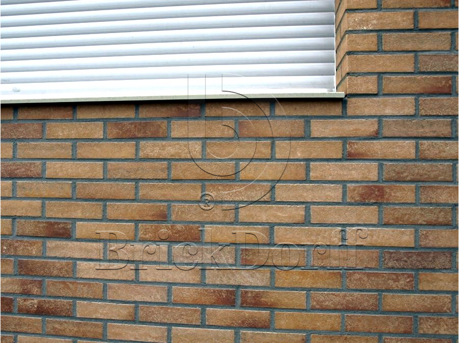 Клинкерная фасадная плитка облицовочная под кирпич Stroeher (Штроер) Zeitlos 354 bronzebruch рельефная NF14, 240*71*14 мм