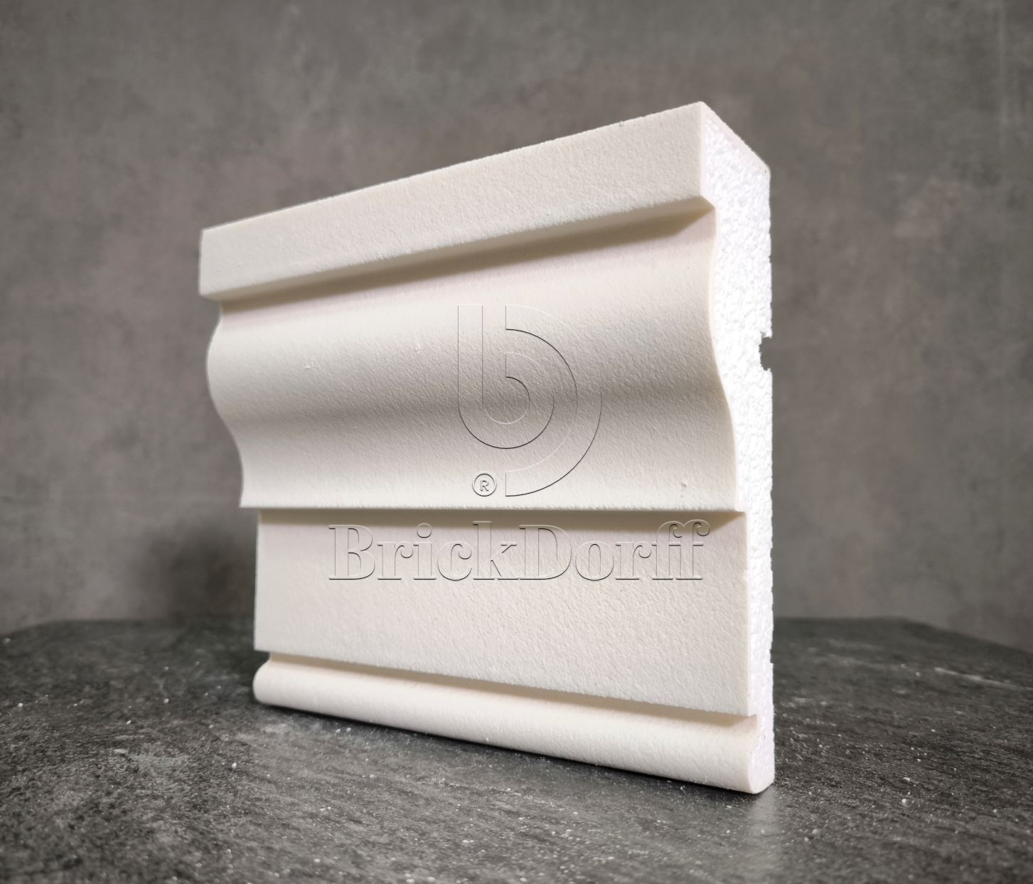 Молдинг для фасада - лепнина, декор из пенополистирола МВ-180/3 180*55*2000 мм