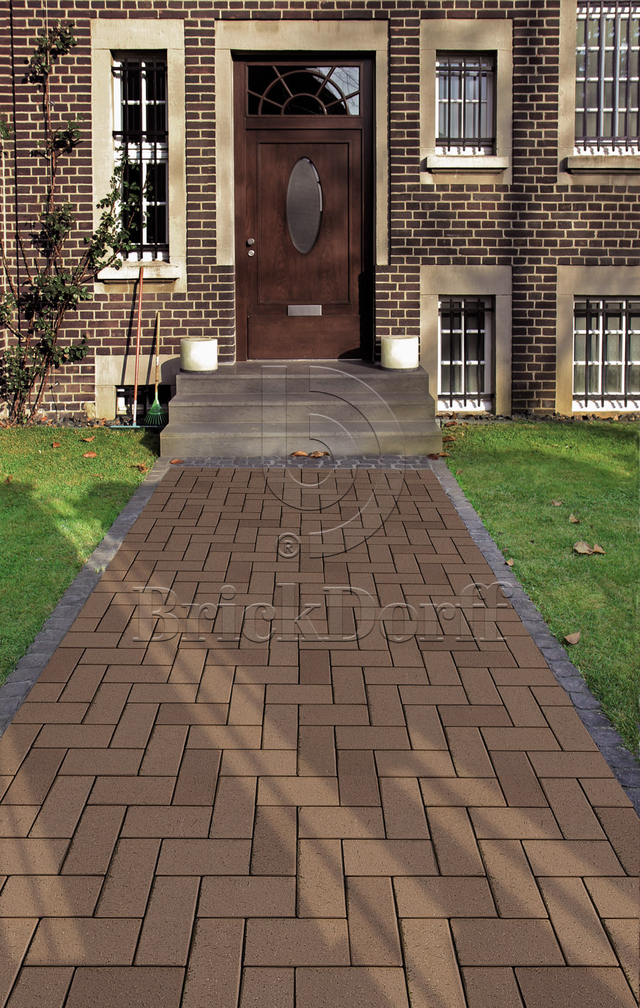 Тротуарная плитка / брусчатка Клинкерная ABC Schwarz Braun (Счварз Браун) 200*100*40 мм