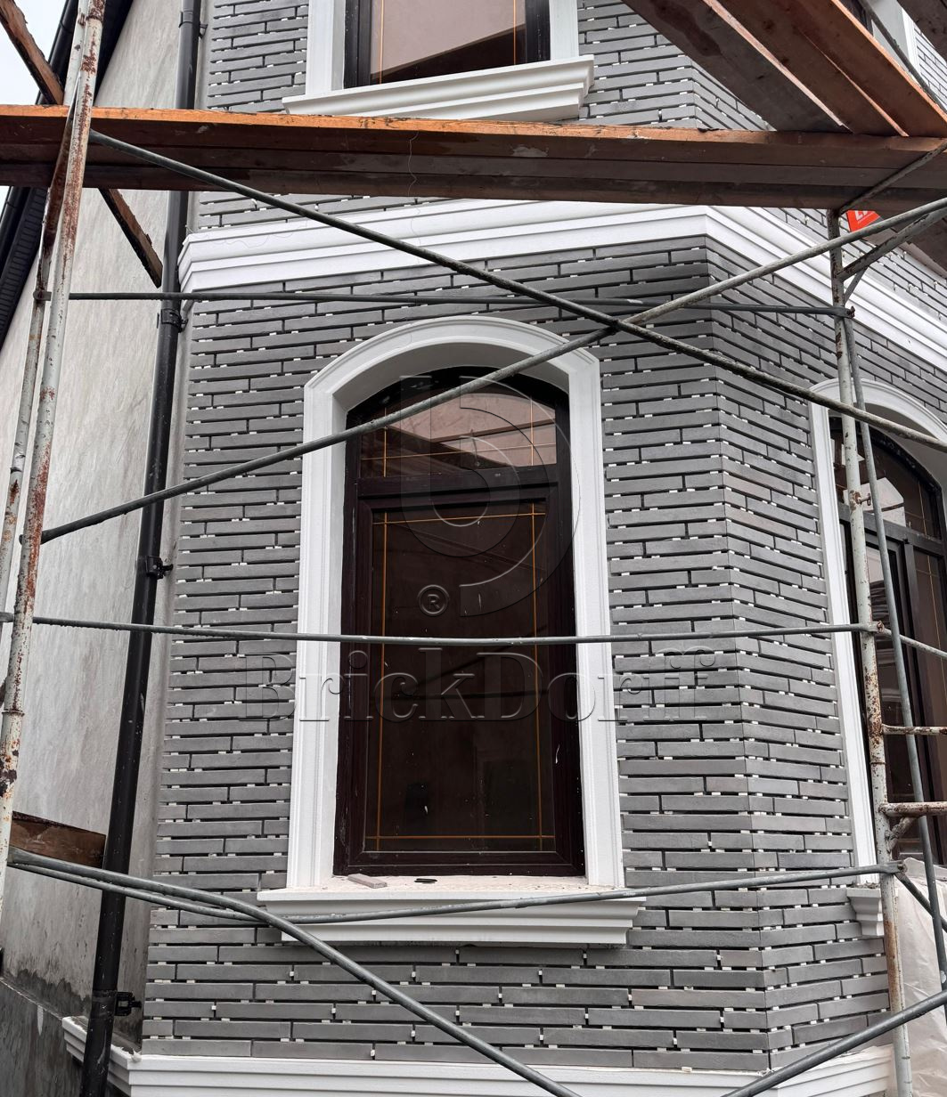 Фасадная ригельная плитка под клинкер Life Brick Лонг 202, 430*52*15 мм