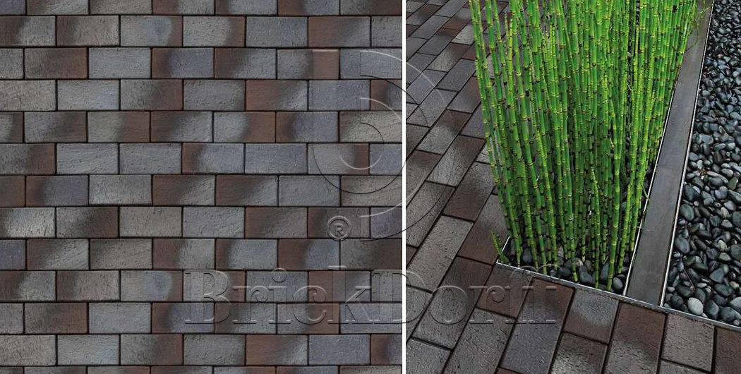 Тротуарная плитка / брусчатка Клинкерная ABC Lubeck (Лубек), 200*100*40 мм