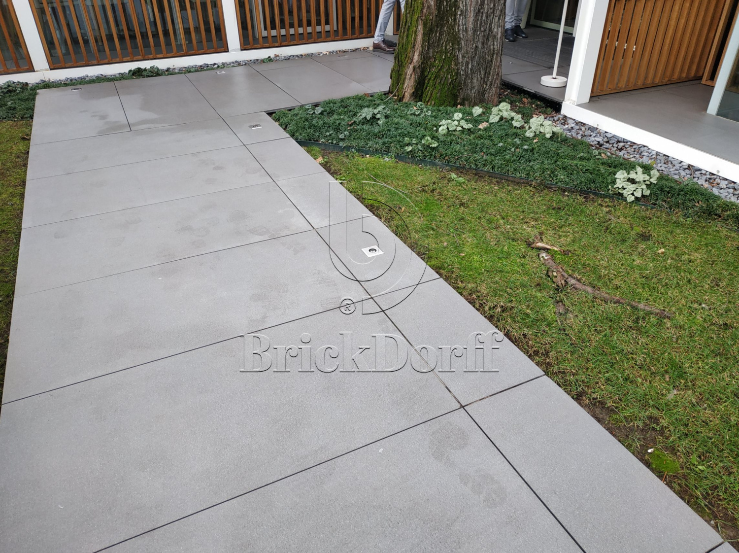 Тротуарная плитка Серая. Cliff Grigio 60 LASTRA 20mm / Клиф Гриджио 60 Ластра 20 мм 600х600х20мм