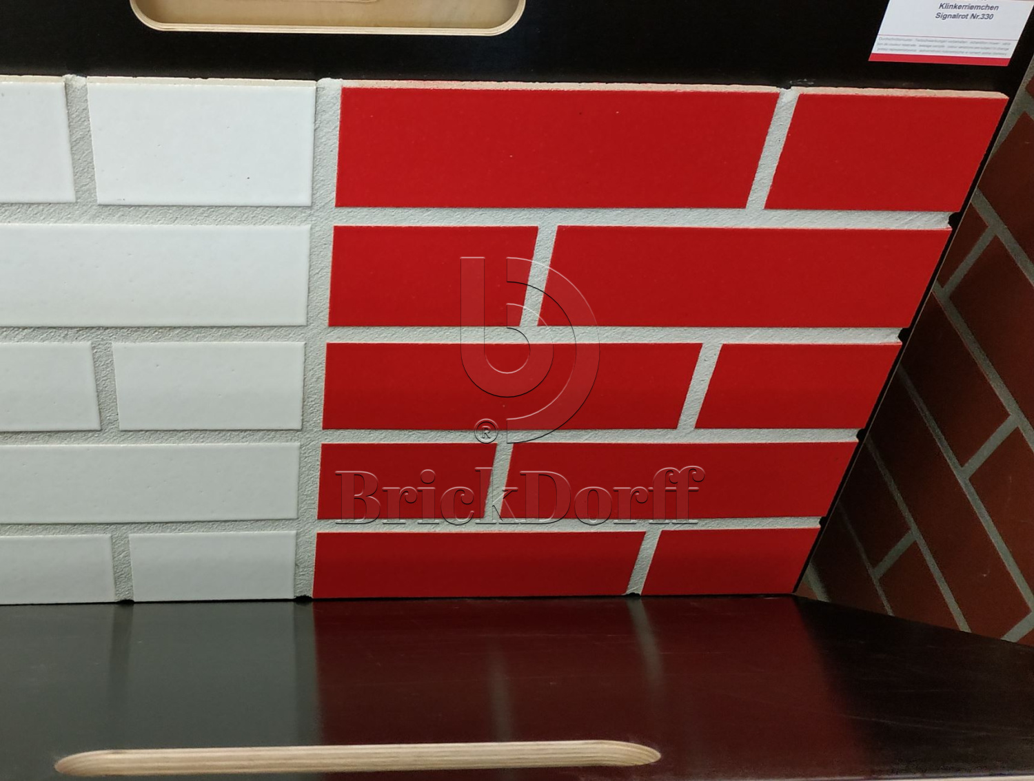 Фасадная Термопанель из Пенополиуретана ППУ 40 мм с Клинкерной Глазурованной плиткой Rot 330, 240*71*10 мм