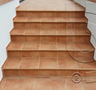 Клинкерная Плитка напольная противоскользящая EURAMIC CADRA 523 cotto 294*294*8 мм