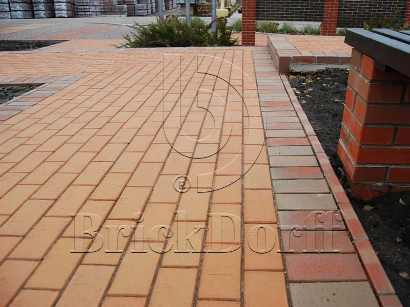 Тротуарная плитка / брусчатка Клинкерная ЛСР (RAUF Design) соломенный "Барселона" 200*100*50 мм