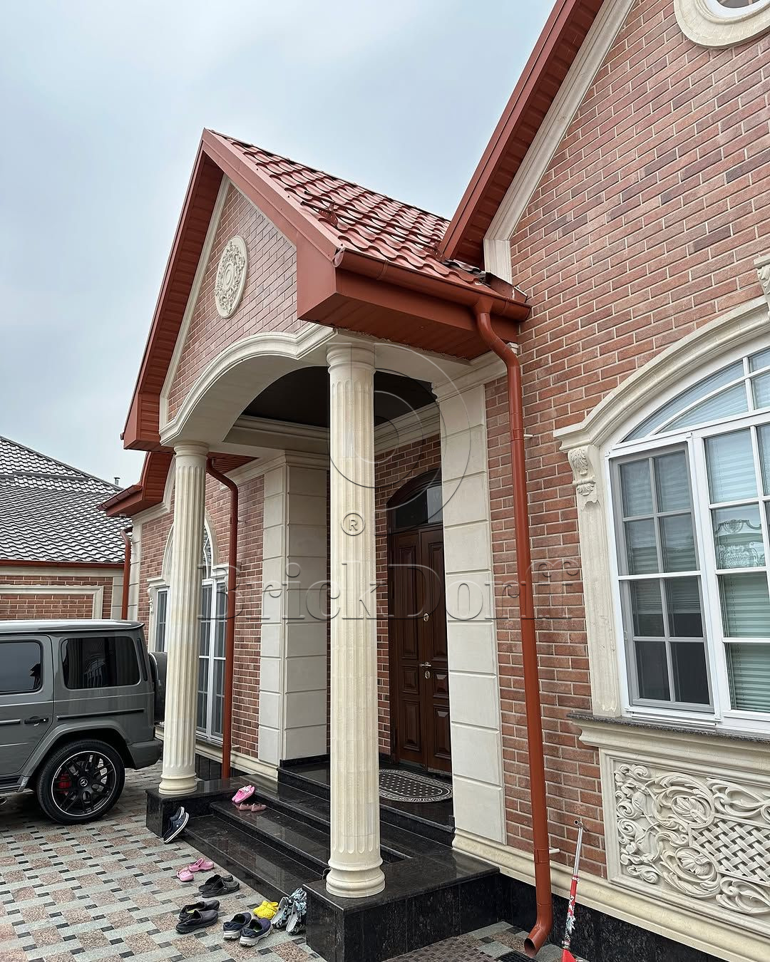 SCANDIANO ROSSO 245X66х7,4 мм Клинкерная фасадная плитка под кирпич облицовочная песочный терракот