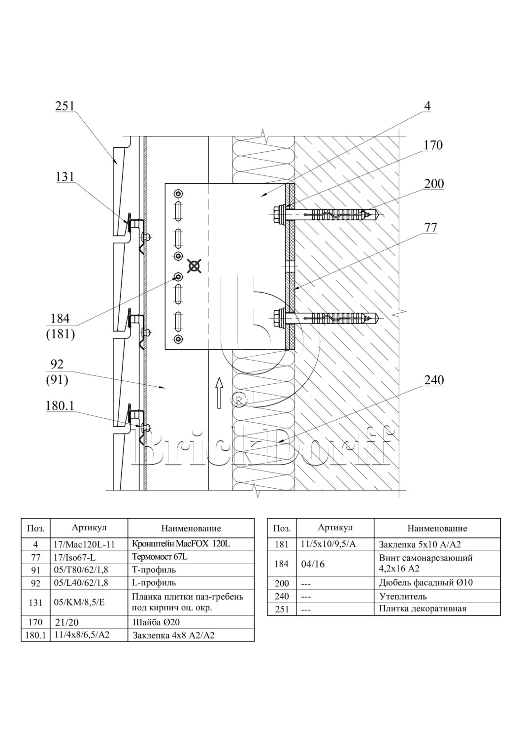 Система НВФ для бетонной пазогребневой плитки · MTC-v-350