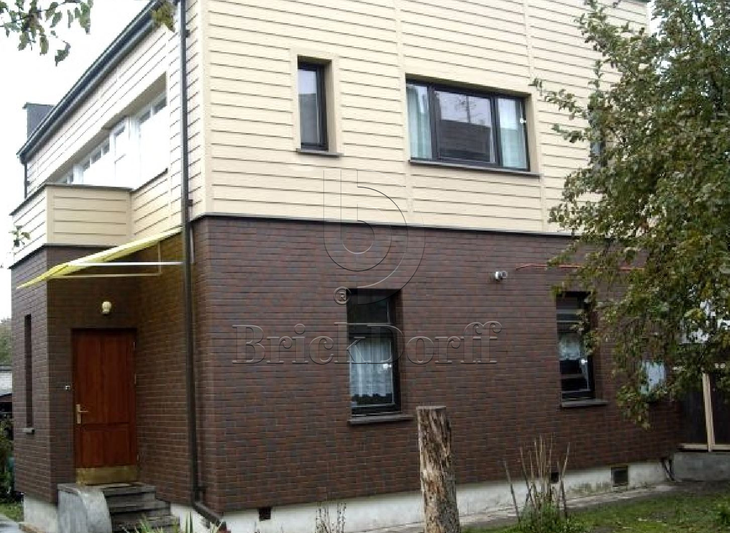 CLOUD BROWN 245X66х7,4 мм Клинкерная фасадная плитка под кирпич облицовочная коричневая