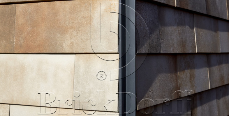 Tempio Rustikotta WHITE SPLATTER 200x400x14мм Дранка керамическая плитка для навесного вент Фасада и Кровли