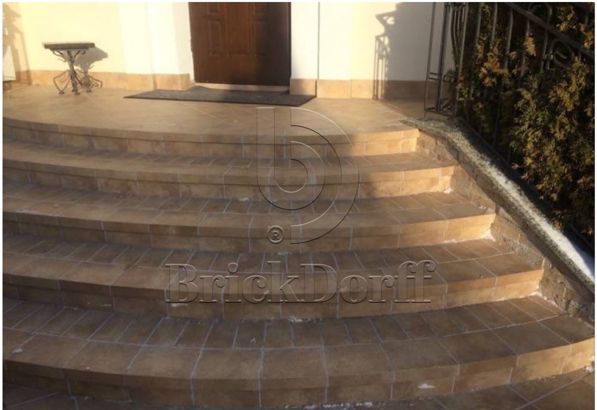 Клинкерная Плитка напольная противоскользящая Stroeher KERAPLATTE ROCCIA 835 sandos 240*115*10 мм