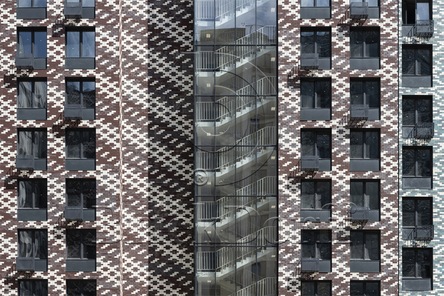 Клинкерная Плитка для Вентилируемых фасадов без расшивки шва ABC 9010 mix 283*85/100*22 мм