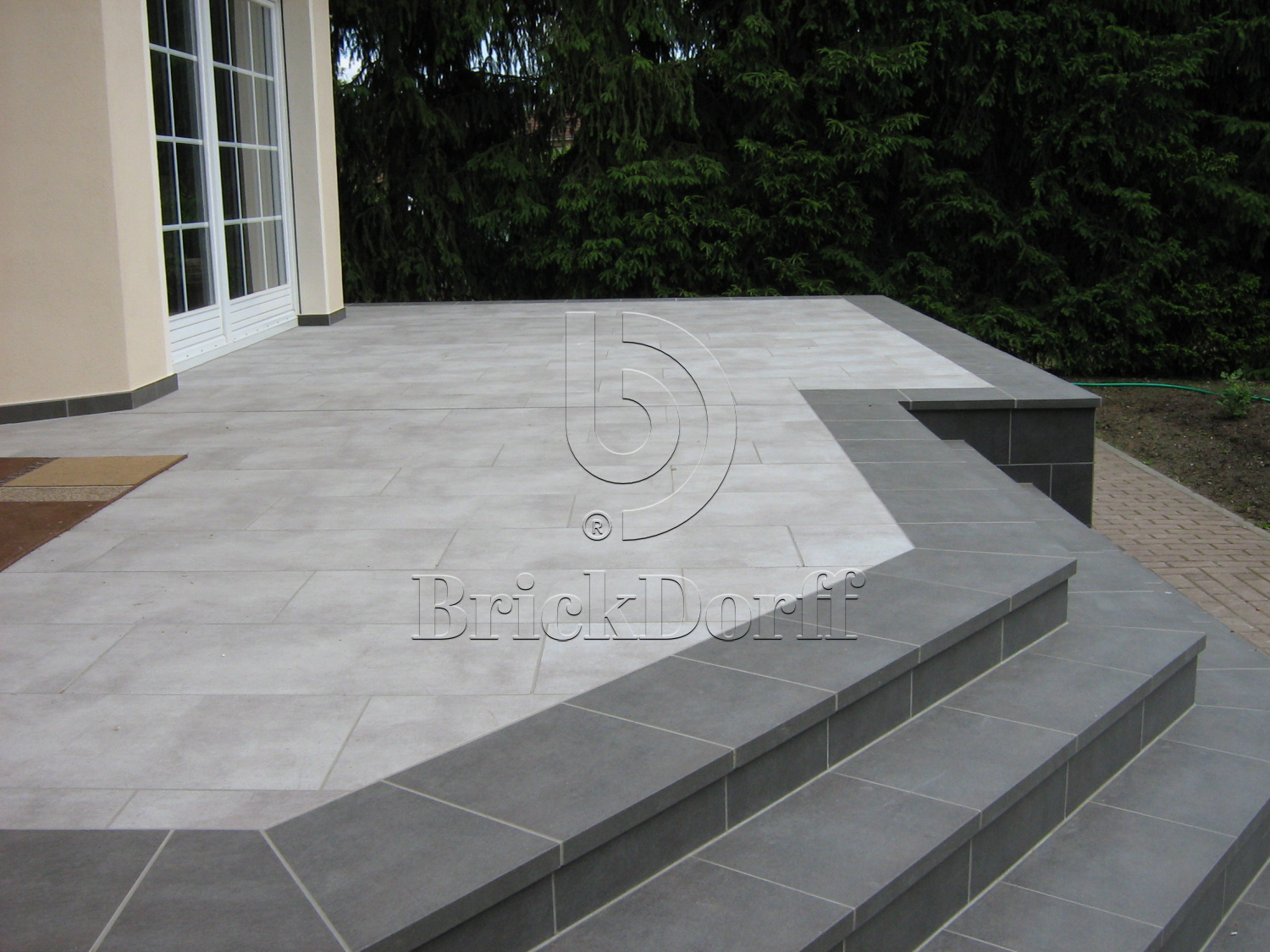 Клинкерная Ступень лофт противоскользящая плитка Stroeher KERAPLATTE ASAR 645 giru 294*340*35*11 мм