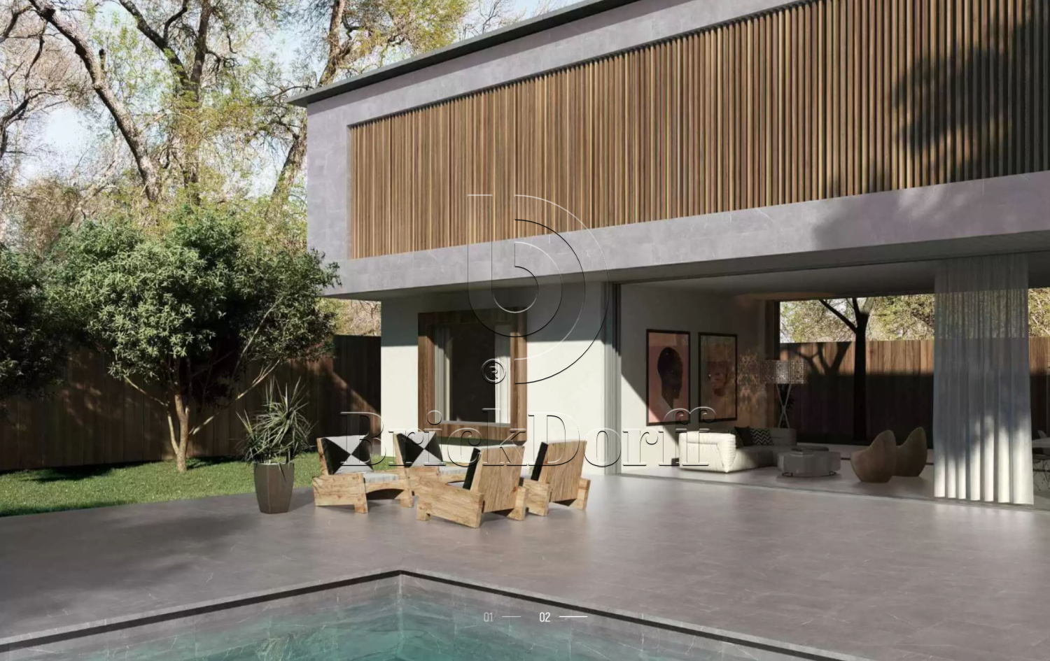 Albaroc GALENA Exagres 330*330*12 мм, клинкерная ступень флорентинер- с капиносом, противоскользящая