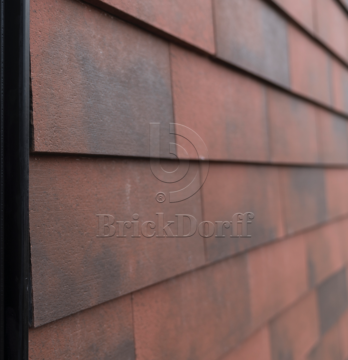 Tempio Rustikotta TONED FLAMED 200x400x14мм Дранка керамическая плитка для навесного вент Фасада и Кровли